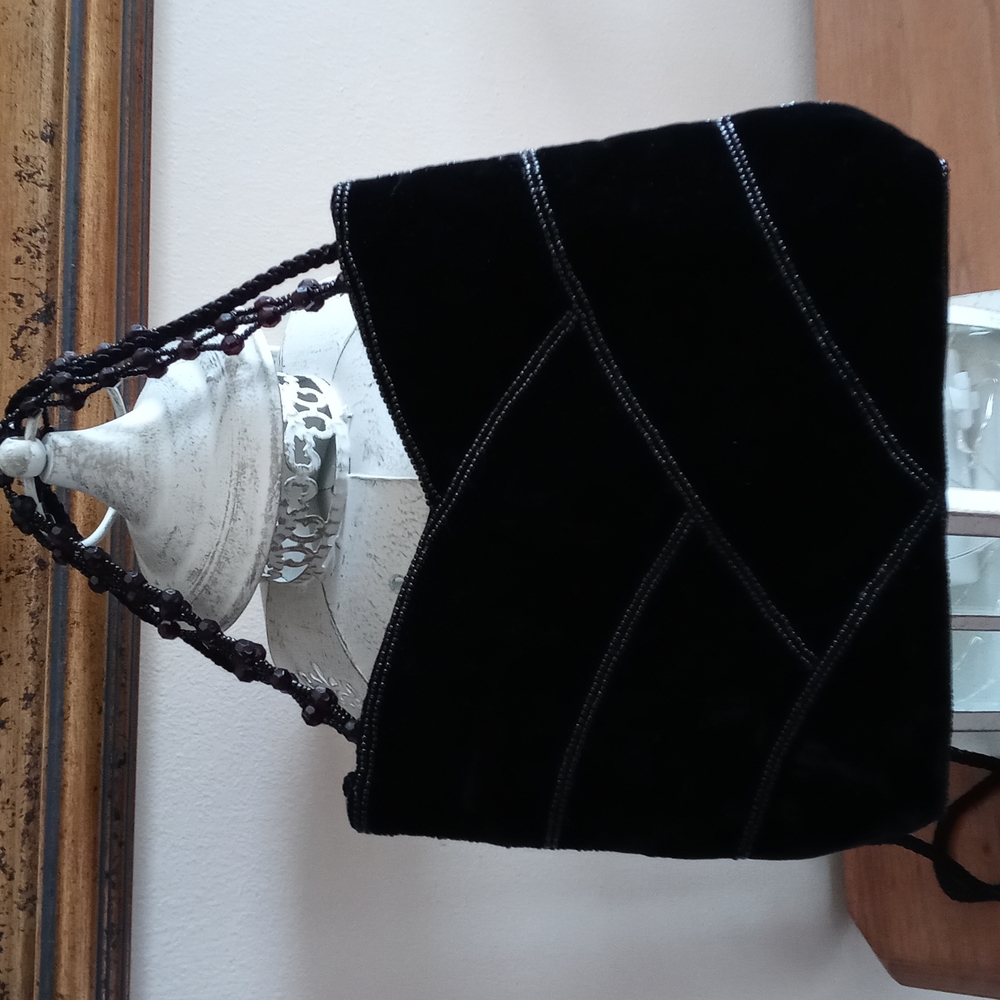Black Velvet Purse